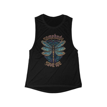 Jelly Somebody Save Me Dragonfly Tank - Sunlit Funlit Country Music Tees